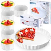 6x Naczynie DO ZAPIEKANIA miseczka kokilka + forma do tarty na tarte ciasto