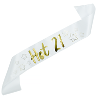 Szarfa dla dwudziestojedno latki Hot 21