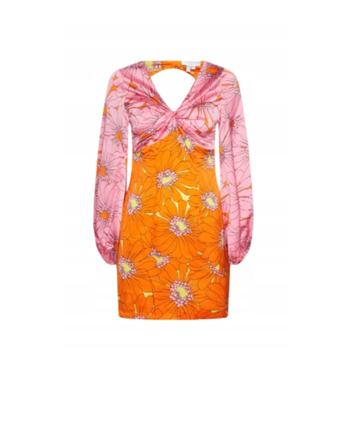 Never Fully Dressed Pink And Orange Iris Mini sukienka r.38 zdjęcie 1