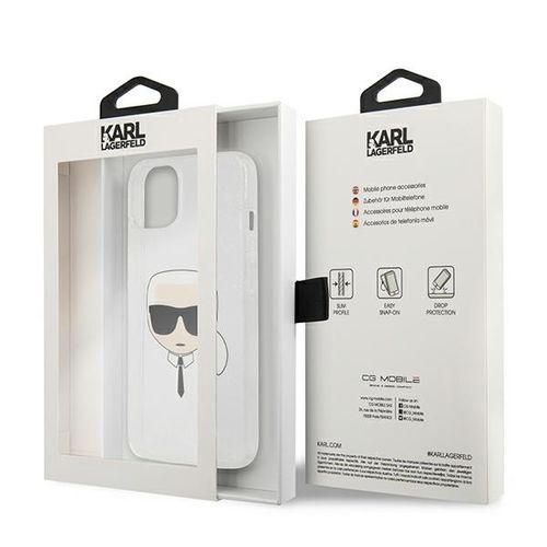 Etui Karl Lagerfeld do iPhone 13 mini, Srebrny na Arena.pl