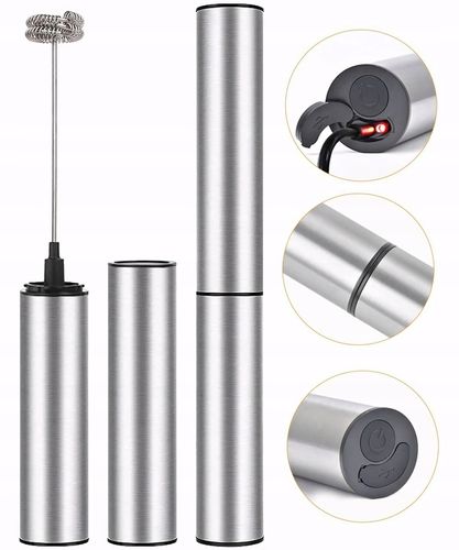 RĘCZNY SPIENIACZ MIKSER DO MLEKA KAWY ELEKTRYCZNY MINI BLENDER 11000 na Arena.pl