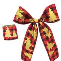 taśma świąteczna na kokardę, wstążka na prezent boże