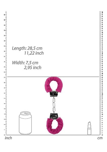 beginner""s handcuffs furry - pink zdjęcie 4