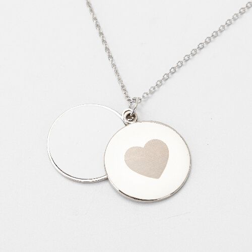 Okrągły medalion do sublimacji - serce na Arena.pl