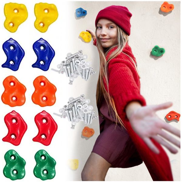 Kamienie uchwyty skałki do wspinaczki ścianka 10 zdjęcie 1