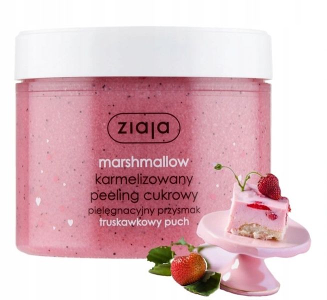 ZIAJA PEELING CUKROWY DO CIAŁA MARSHMALLOW 300ML zdjęcie 6