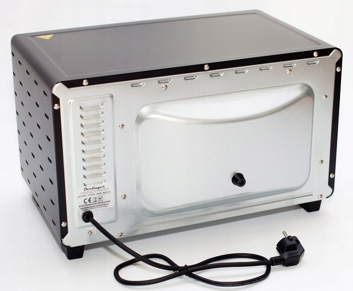 MINI PIEKARNIK ELEKTRYCZNY WOLNOSTOJĄCY 25L BERLINGER GRILL ROŻNO PRZENOŚNY zdjęcie 7