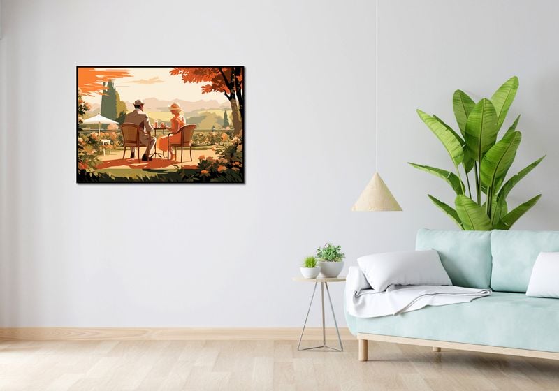 Plakat 100x70cm Retro Randka zdjęcie 4