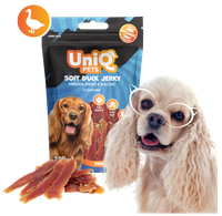Przysmaki dla psa smaczki miękka pierś z kaczki WOOFERS 250g UNIQ PETS