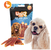 Przysmaki dla psa smaczki miękka pierś z kaczki WOOFERS 250g UNIQ PETS