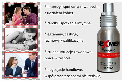 Feromony-Sexmen Dynamic 50 Ml For Men na Arena.pl