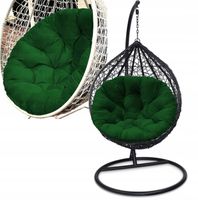 Poduszka na fotel wiszący huśtawkę kokon zielona