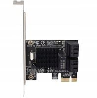 ADAPTER KARTA PRZEJŚCIÓWKA PCI PCI-E EXPRESS 1X NA 4X SATA 3 WEWNĘTRZNE