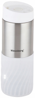 Kubek termiczny 400ml stal nierdzewna 18/8 KLAUSBERG biały KB-7635