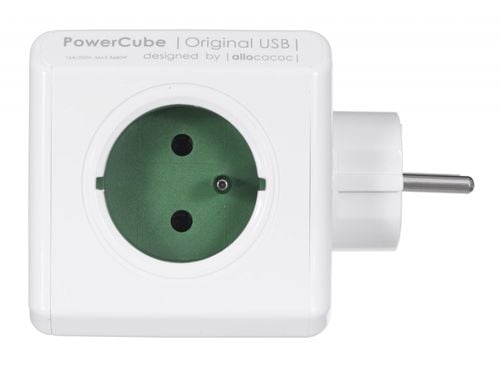 Listwa kostka allocacoc PowerCube 4 gniazda 230V +2xUSB 2.1A na Arena.pl