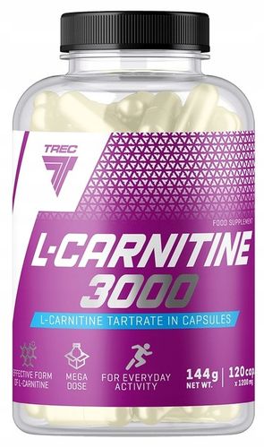 TREC L-CARNITINE 3000 120k REDUKCJA L-KARNITYNA SPALACZ TŁUSZCZU na Arena.pl