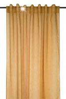 Firana gotowa DERBY 140x260cm musztardowa przezroczysta szelki woal na okno