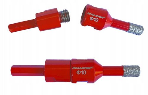 OTWORNICA DIAMENTOWA KORONKA DO GRESU M14 ZESTAW ⌀ 6,8,10,35,68 mm +ADAPTER na Arena.pl