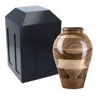 Drewniana urna i kapsuła - zestaw do pochówku Urna/Nisza