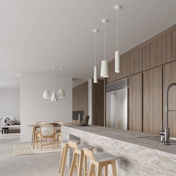 Wisząca lampa sypialniana SL.0848 ceramiczna nad łóżko biała zdjęcie 5