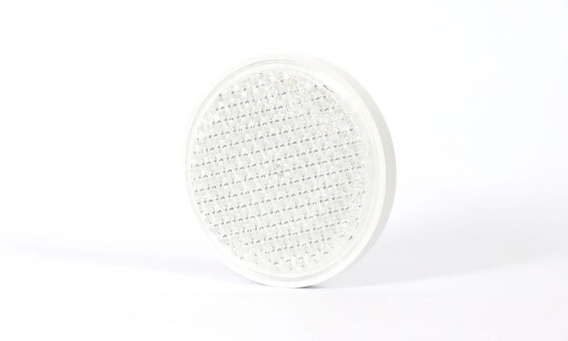 Odblask przykręcany biały okrągły śr. 75mm (29) zdjęcie 2