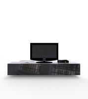 VIGO 180 biało czarna- szafka pod telewizor, podwieszana fronty połysk