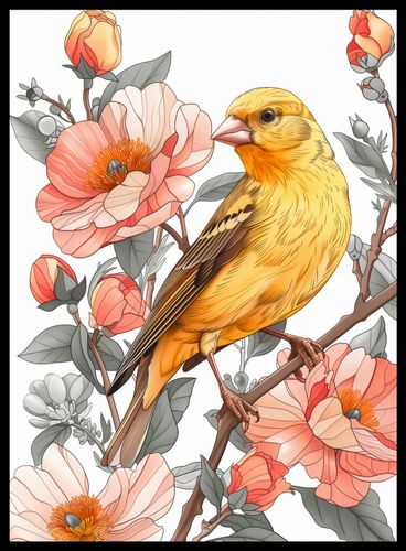 Plakat 40x55cm Wiosenny Śpiewaczek na Arena.pl