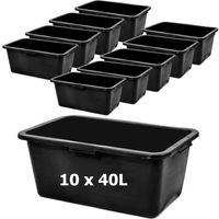 Kastra Budowlana 10 szt do zaprawy prostokątna 40 L pojemnik 72 cm