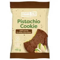 Ciastko Pistacjowe z Kakao i Białą Czekoladą Frank&amp;oli, 45g