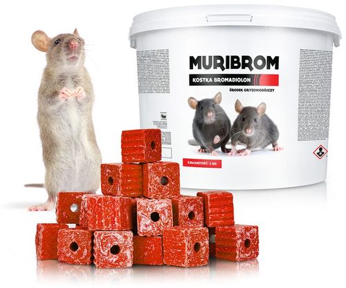 SILNA TRUTKA NA MYSZY I SZCZURY MURIBROM KOSTKA WOSKOWA BROMADIOLON na Arena.pl