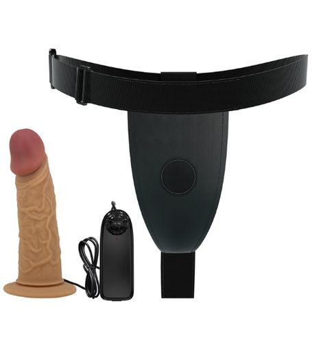 Wibrujący strap on z miękką główką na Arena.pl