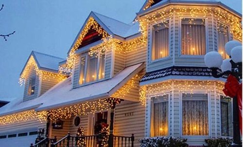 LAMPKI SOPLE CHOINKOWE LED KURTYNA FLESZ BIAŁE CIEPŁE 6M na Arena.pl