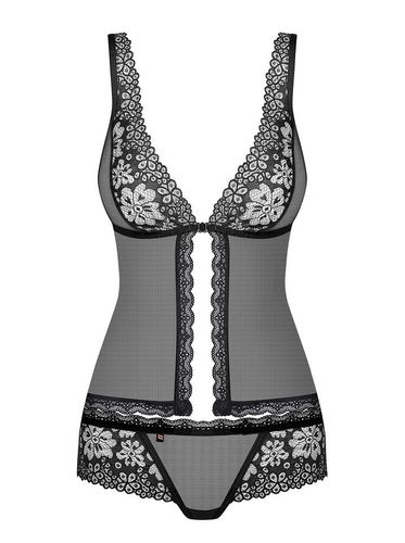 Kusząca koszulka i Stringi - Obsessive 856-BAB-1 S/M na Arena.pl