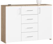 KOMODA K 45 110 cm SONOMA / BIAŁA