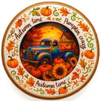 CIASTKO LUKROWANE RAINBOW AUTUMN ROZ.S KOŁO NO.1 JESIEŃ RĘCZNIE ROBIONE