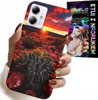ETUI DO MOTOROLA MOTO G14 - MEKSYKAŃSKA PUSTYNIA WIDOKI CASE + SZKŁO