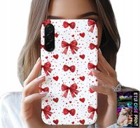 ETUI DO SAMSUNG GALAXY A26 5G - CZERWONE WSTĄŻKI WSTĄŻKA MODNE WZORY