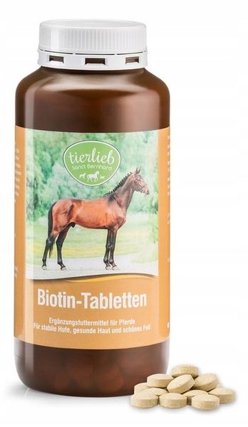 TIERLIEB Biotyna dla koni (500 tabl.) zdjęcie 2