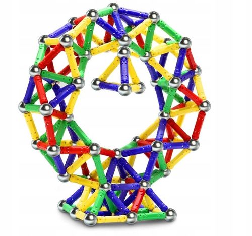 KLOCKI MAGNETYCZNE UKŁADANKA KONSTRUKCYJNE 250 SZT na Arena.pl