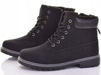 OCIEPLANE DAMSKIE BOTKI ZIMOWE KLASYCZNE TRAPERY BUTY Z FUTERKIEM