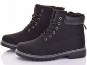 OCIEPLANE DAMSKIE BOTKI ZIMOWE KLASYCZNE TRAPERY BUTY Z FUTERKIEM