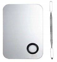 PALETA do mieszania kosmetyków podkładu henny farb + SZPATUŁKA wygodna