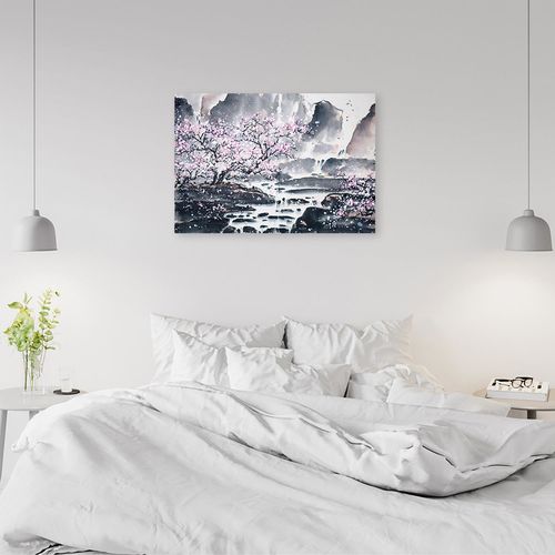 Deco Panel, Japoński ogród potok 60x40 na Arena.pl