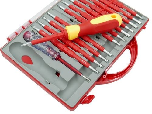 ZESTAW WKRĘTAKÓW ŚRUBOKRĘTY IZOLOWANE 25 ROZMIARÓW + WALIZKA DLA na Arena.pl
