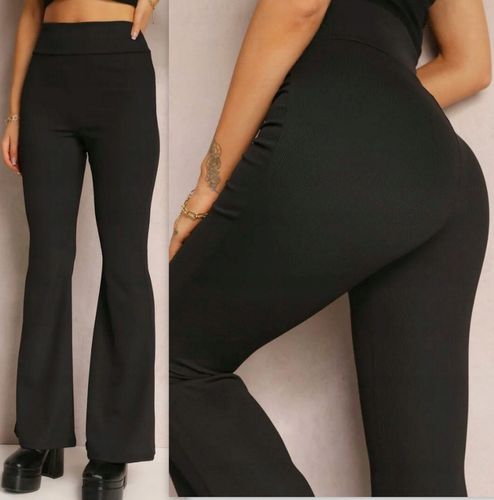 LEGGINSY Getry Damskie DZWONY WYSZCZUPLAJĄCE PRĄŻEK modelujące s/m na Arena.pl