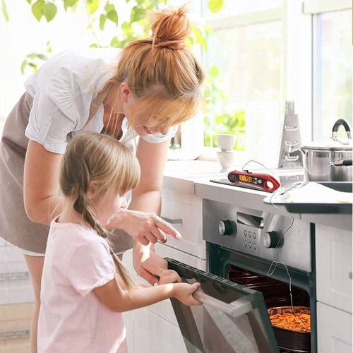 Termometr Kuchenny Skladany -50°C do 300°C 2x Sondy Stal-304 LCD Alarm IPX7 na Arena.pl