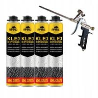 Piano KLEJ DO STYROPIANU EPS XPS 800ml Piana MOCNY WYDAJNY Zestaw MINI