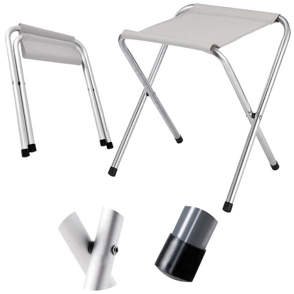 Taboret Składany Heckermann Biały zdjęcie 1