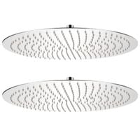 Deszczownice ze stali nierdzewnej, 2 szt., Ø 50 cm