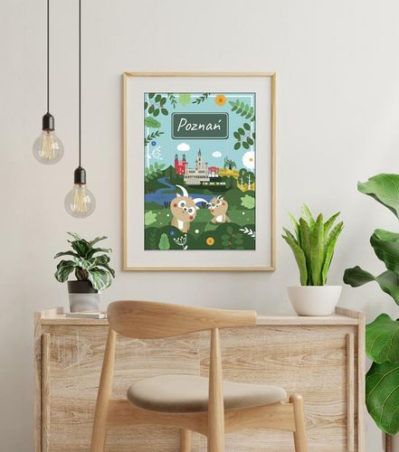 Bajkowe Miasta Poznań - plakat 59,4x84,1 cm na Arena.pl